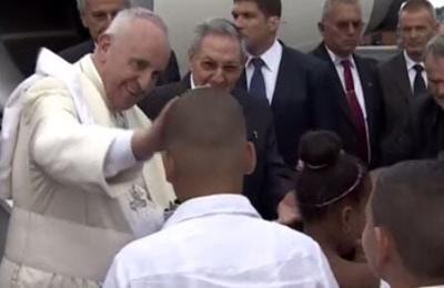 Pope Lands in Havanna, Beginning Cuba & United States Trip