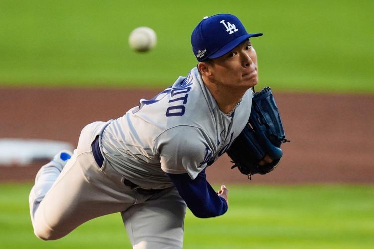 APTOPIX NLDS Dodgers Braves Baseball