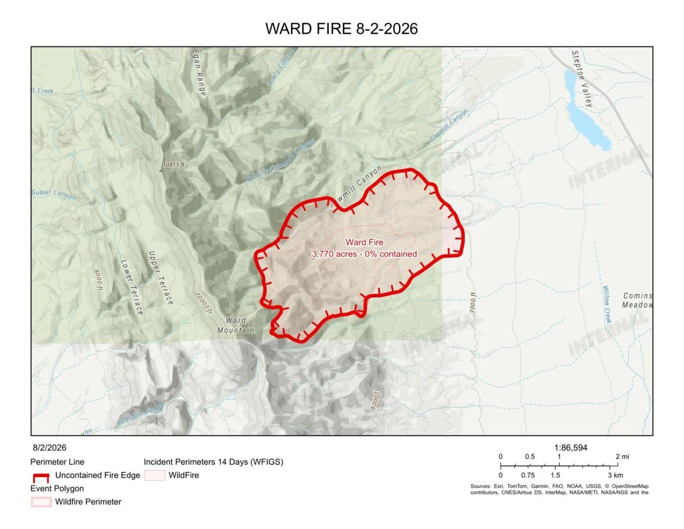 Ward Fire map