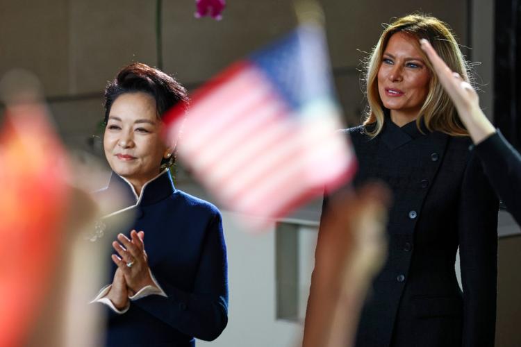 Trump Xi Spouses