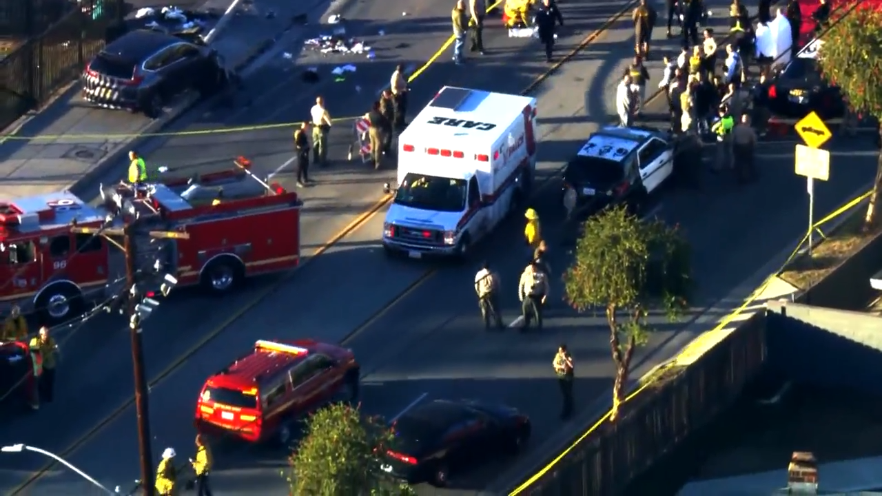 Driver Arrested After 25 LA County Sheriff's Recruits Hit by Car During ...