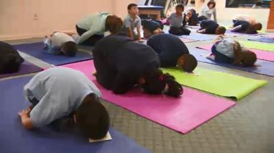 Mater Academy Students Learn Self-Care Techniques with Free Yoga Lesson