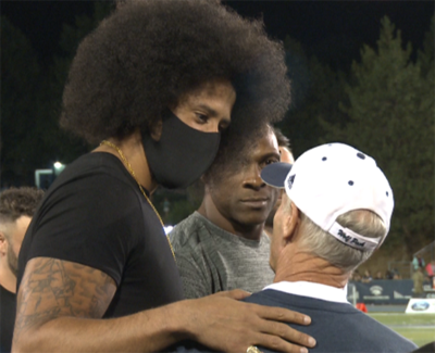 Former UNR Star Quarterback Colin Kaepernick Makes Surprise Appearance At Saturday Nights Game Against Idaho State