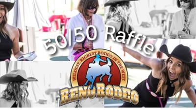 Reno Rodeo makes donation from funds raised at 50 50 raffle