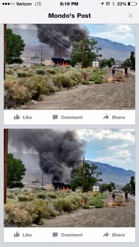 Fire Destroys RV at Wadsworth Smoke Shop