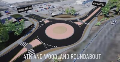 RTC - Woodland & 4th roundabout rendering