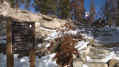 Snowy trail safety - Photo