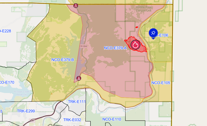 Fire evac map