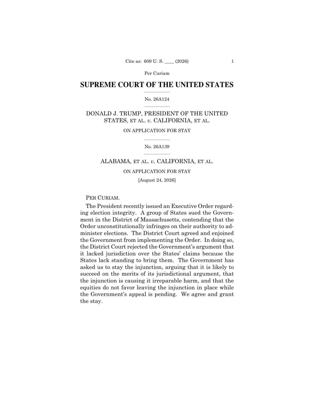 Supreme Court mail voting decision