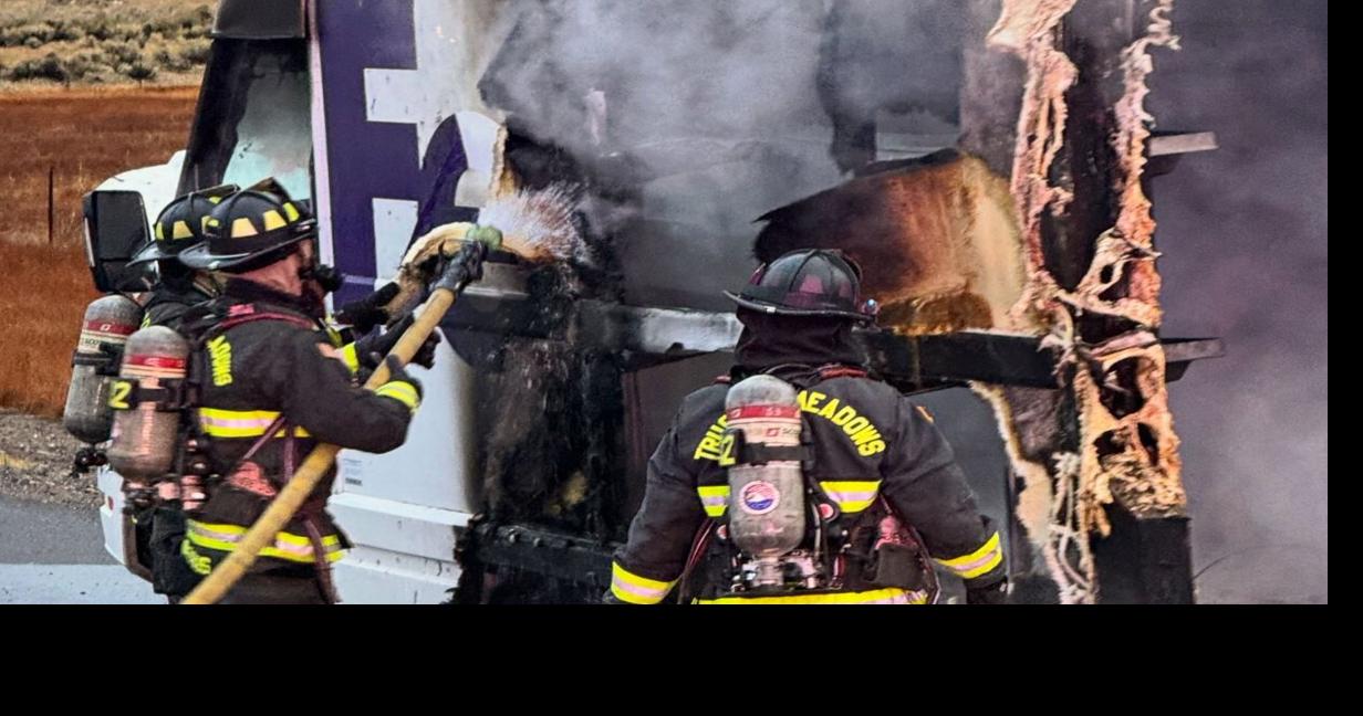 FedEx truck destroyed by fire on Thursday morning