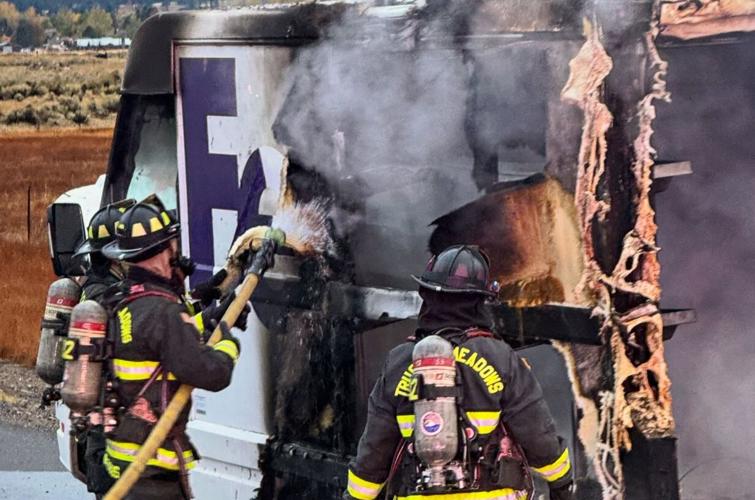 fedex truck fire
