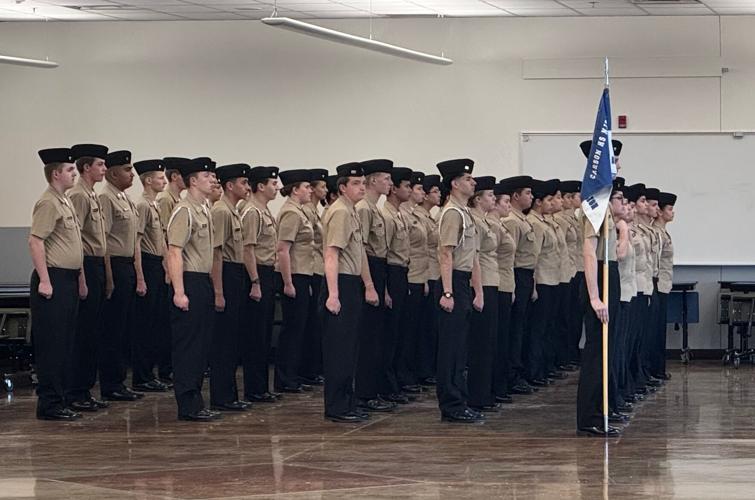 CHS NJROTC Drill in formation.jpg