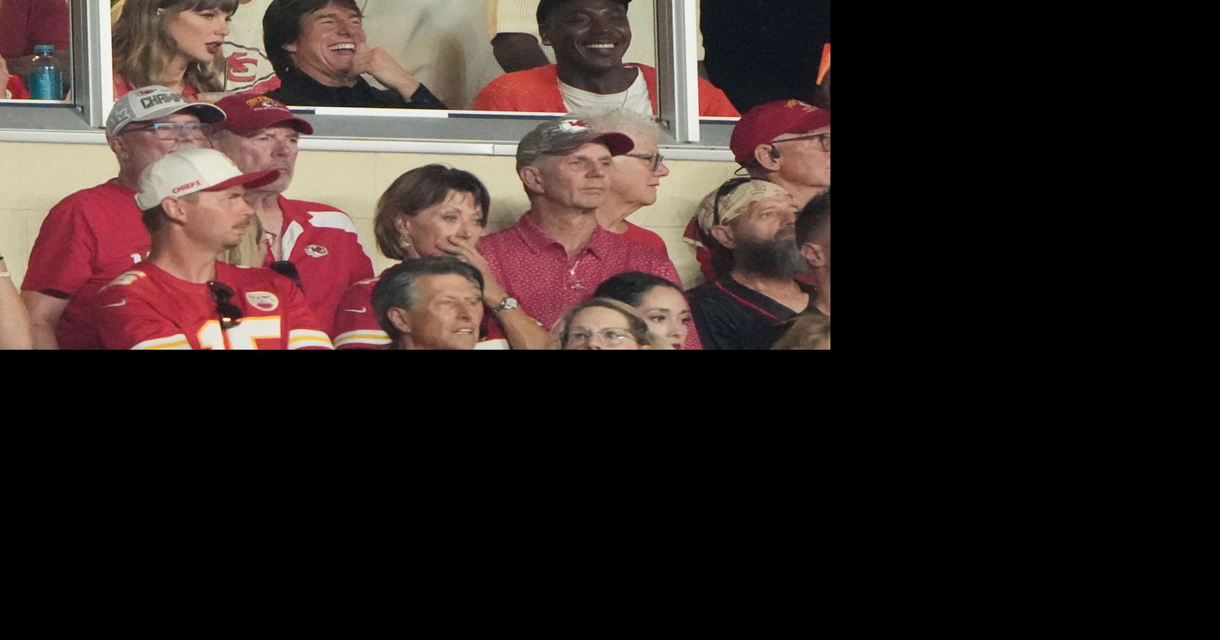 Taylor Swift skips the Emmys for Arrowhead, cheering on hubby Travis Kelce alongside Tom Cruise