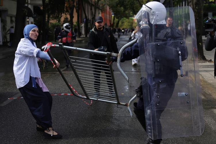 APTOPIX Albania Protests