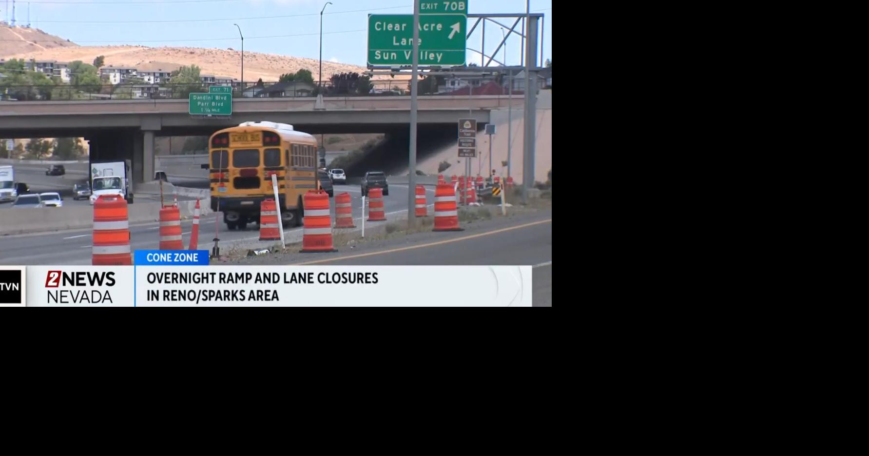 Bridge repairs require overnight ramp and lane closures in Reno | Local ...