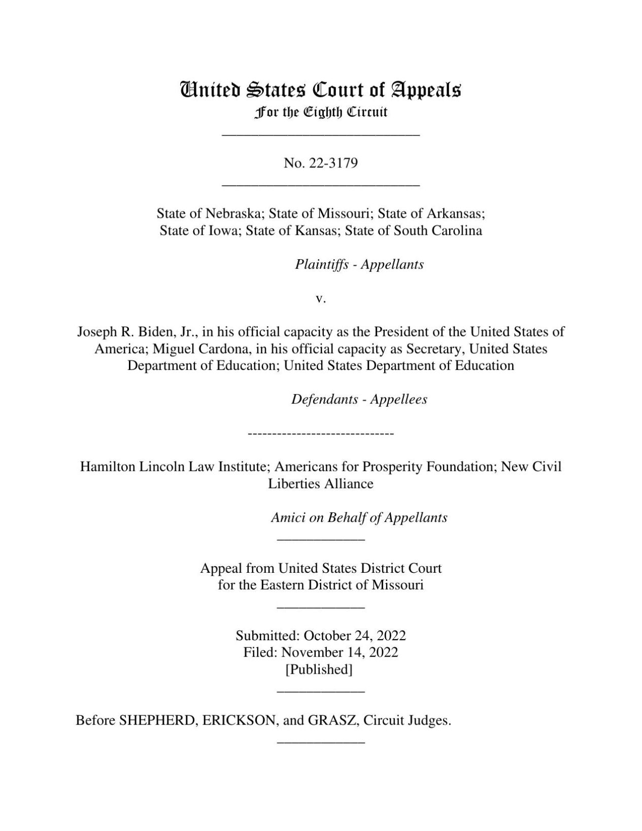 8th Circuit Court of Appeals Student Loan Ruling