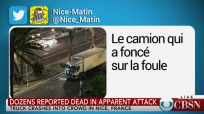 Nice, France Official: 75 Dead, 50 Injured in Truck Attack