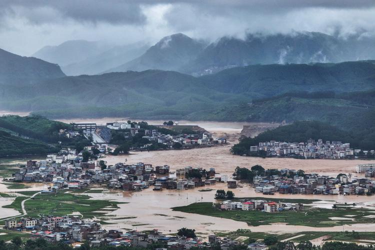 China Extreme Weather Asia Storms