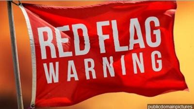 National Weather Service Issues Area Red Flag Warning
