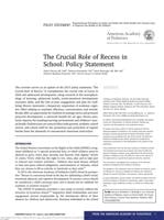 Recess recommendations