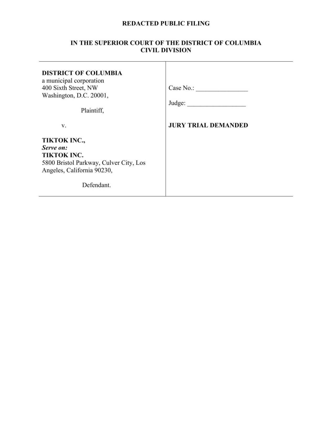 TikTok lawsuit