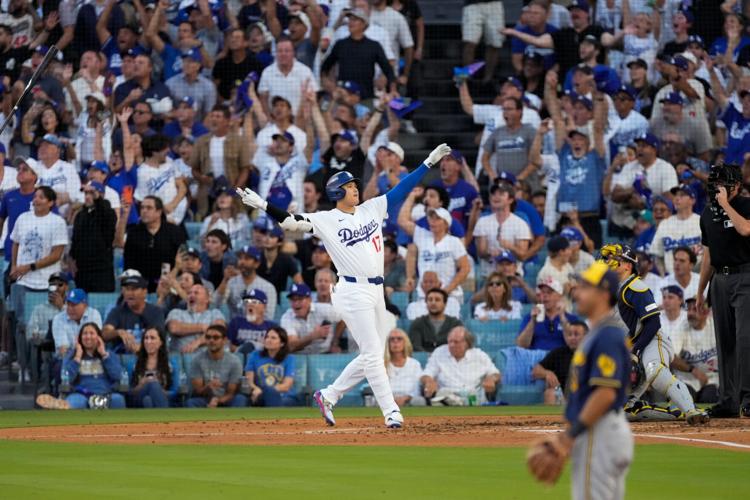 APTOPIX NLCS Brewers Dodgers Baseball