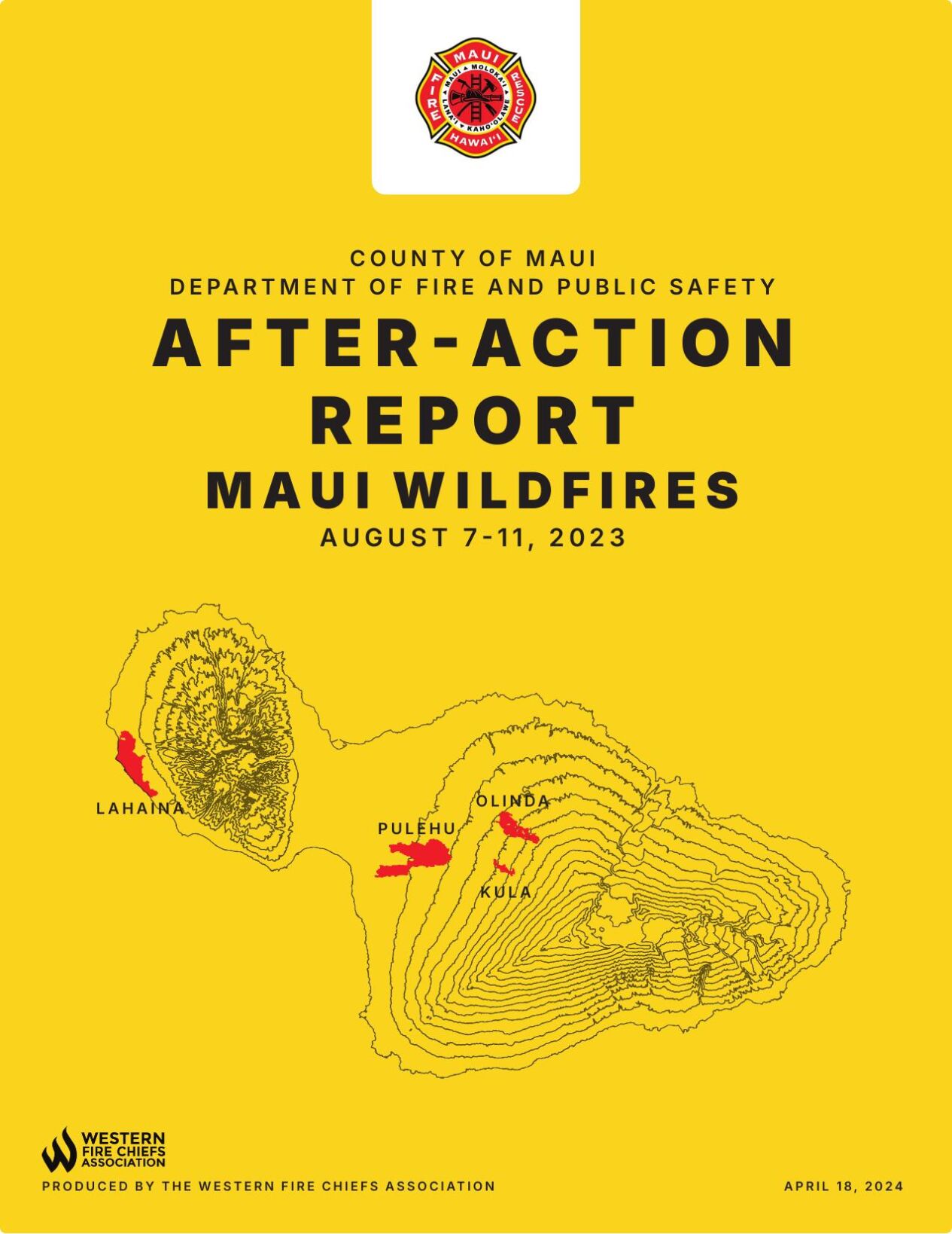 Maui Fire Department August Report