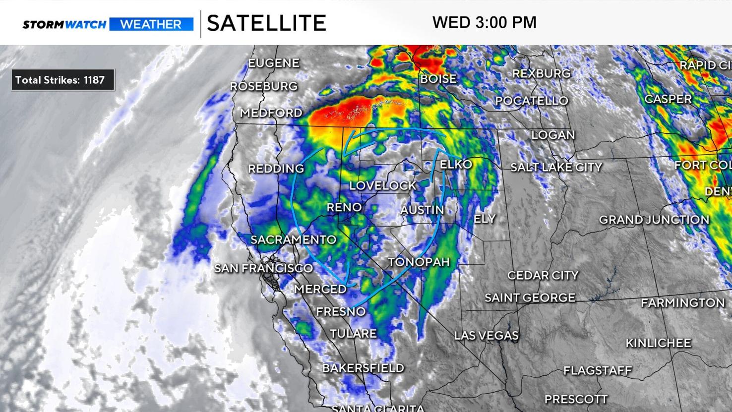 How our current storm is spinning like a pinwheel over Northern Nevada ...