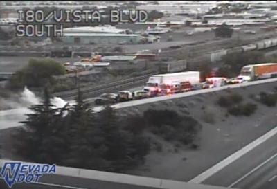 NDOT: Vista Boulevard Off-Ramp on I-80 Back Open After Car Fire