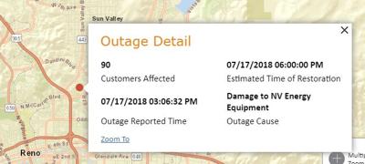 90 Residents Without Power In Washoe County