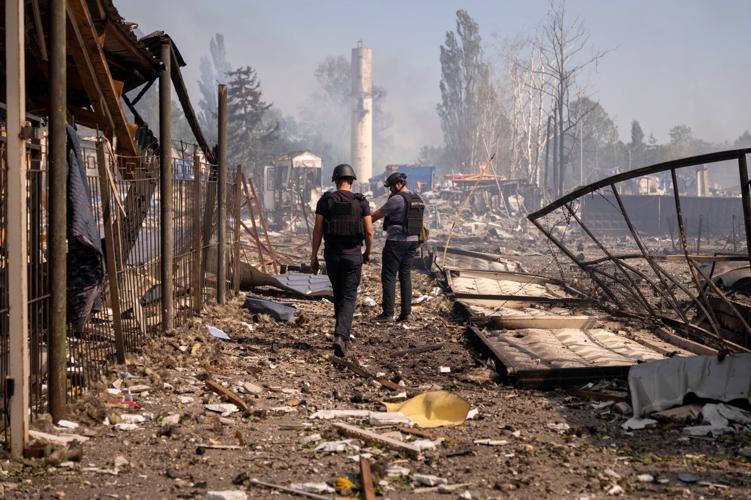 Photos show destruction after Russia’s deadliest strike on Ukraine this year