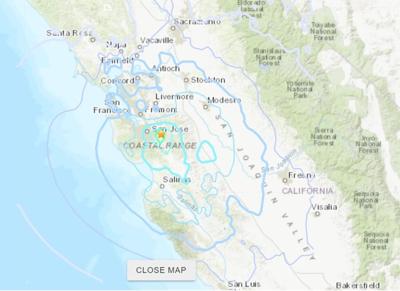 Bay Area quake, October 25, 2022