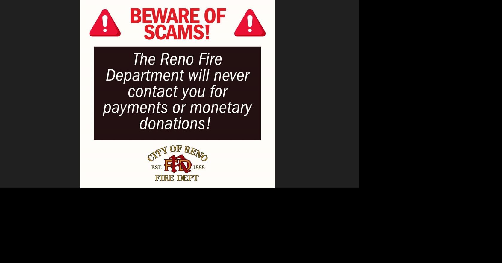 Reno Fire Department warning of scam | Local News | 2news.com
