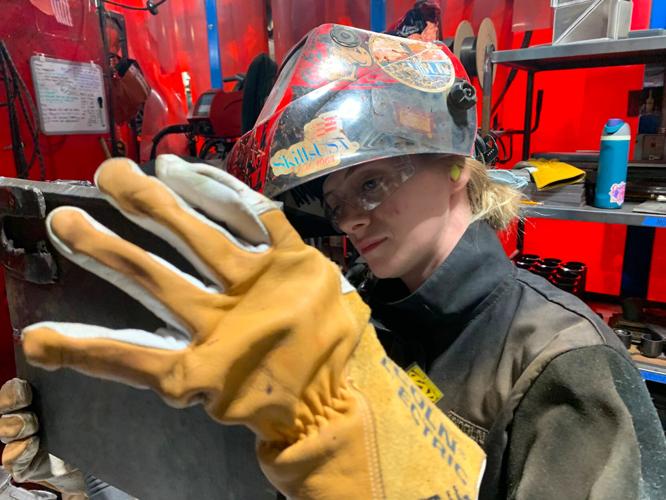 Female Welder