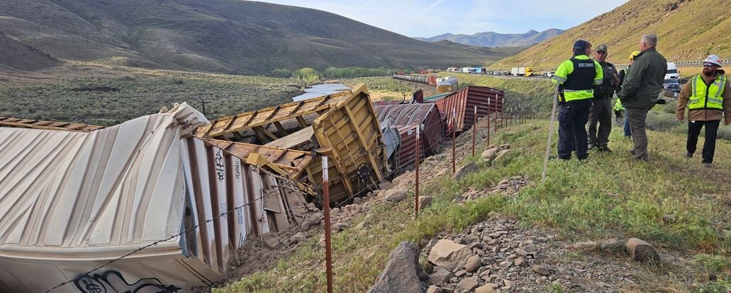 Cargo train derailment