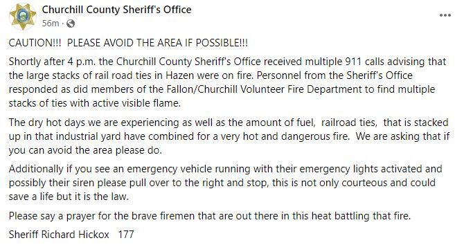 Churchill County statement