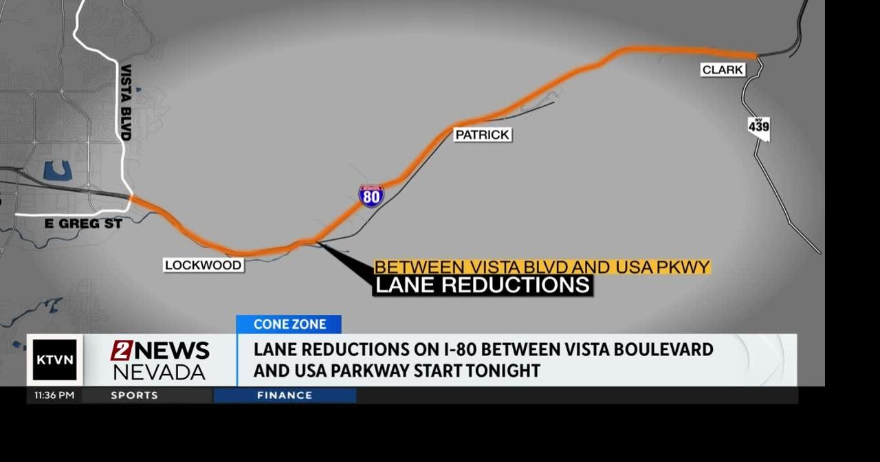 Lane reductions on I-80 begin Sunday night | Local News | 2news.com