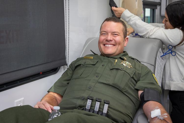 WCSO donating blood