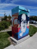 Painting on South Reno Signal Box Vandalized