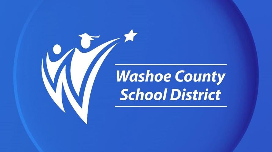 WCSD white logo on blue bg