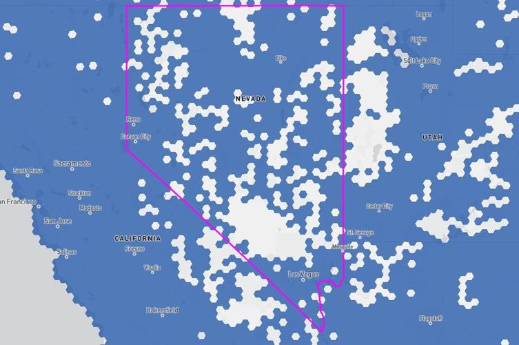 FCC National Broadband Map Nevada 2023 January