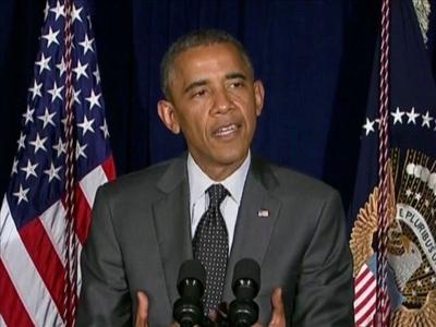 Obama Pushes Transportation Money at Closed Bridge