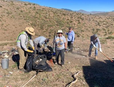 Forest Service Officials Along With Volunteers Helped Clean Up Peavine Mountain