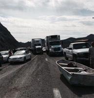 I-80 Reopened After 20-Car Pileup, Gravel Spill Near Derby Dam