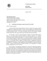 Special Counsel election interference report