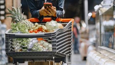 Grocery store shopping