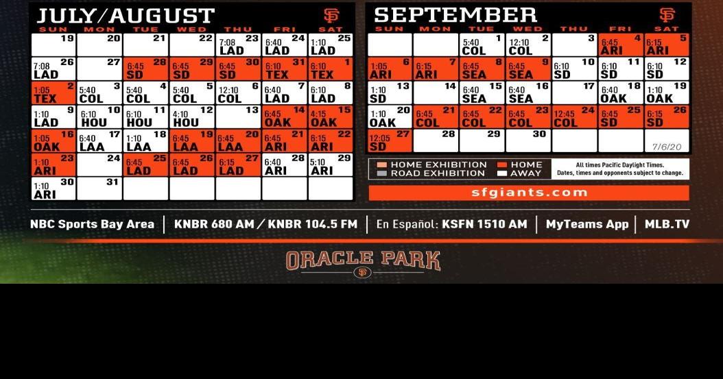 MLB Unveils Schedule for 60Game Season Baseball