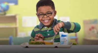 Child eating meal