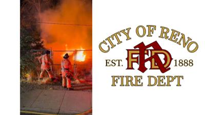 Two brush fires near 7th and Spokane Streets in Reno