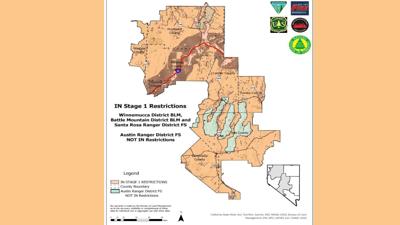 Stage 1 Fire Restrictions for central and northwestern Nevada beginning July 1, 2025